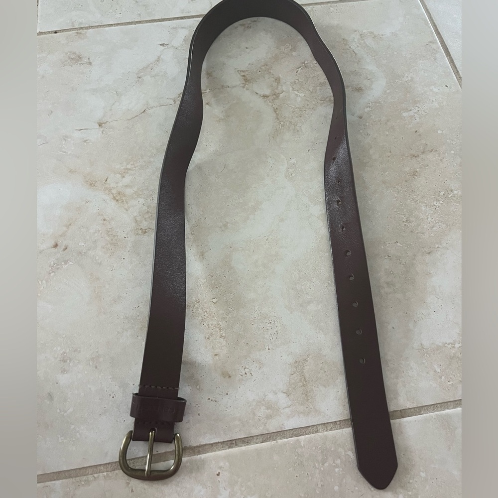 Carhartt Brown Leather Belt Mens Sz L(Thick Leather)